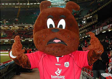 Barnsley FC’s mascot, Toby Tyke