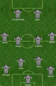 Newcastle United formation