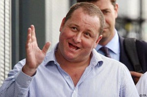 Mike Ashley - wants Newcastle United to aim as high as possible.