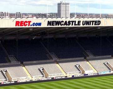 St James' Park East Stand sign.