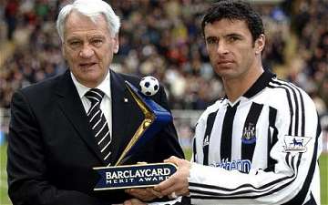 Sir Bobby Robson and Gary Speed MBE.