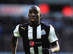 Demba Ba indicates he is not particularly unhappy with his role on the left of a front three.