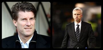 Michael Laudrup and Alan Pardew.