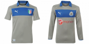 Italy and Newcastle United goalkeeper's tops 2012-13.