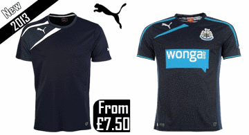 Puma spirit T-shirt & Newcastle United change shirt.